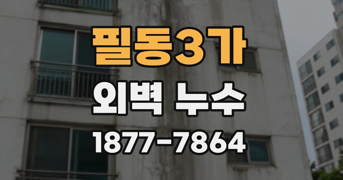 필동3가 외벽 누수