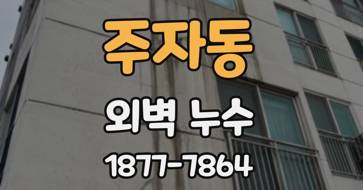 주자동 외벽 누수