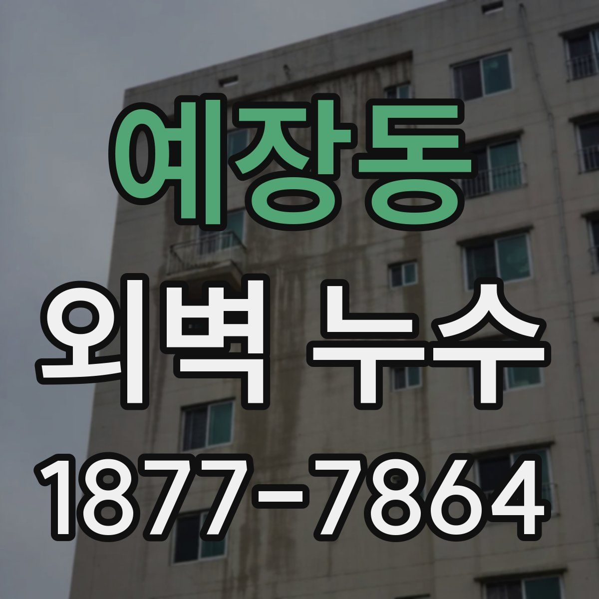 예장동 외벽 누수