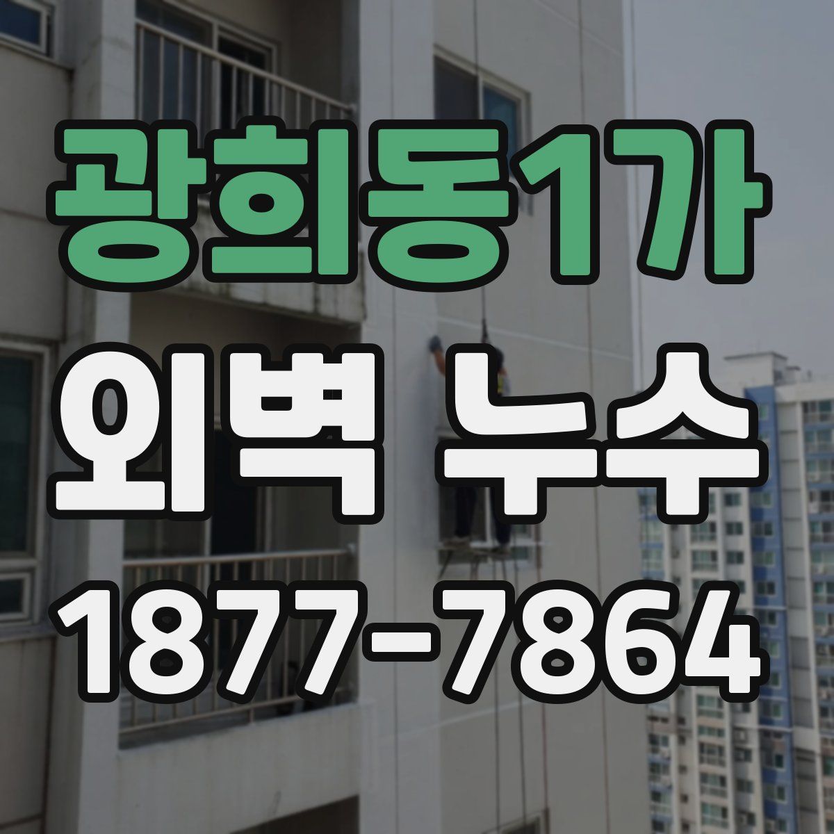 광희동1가 외벽 누수
