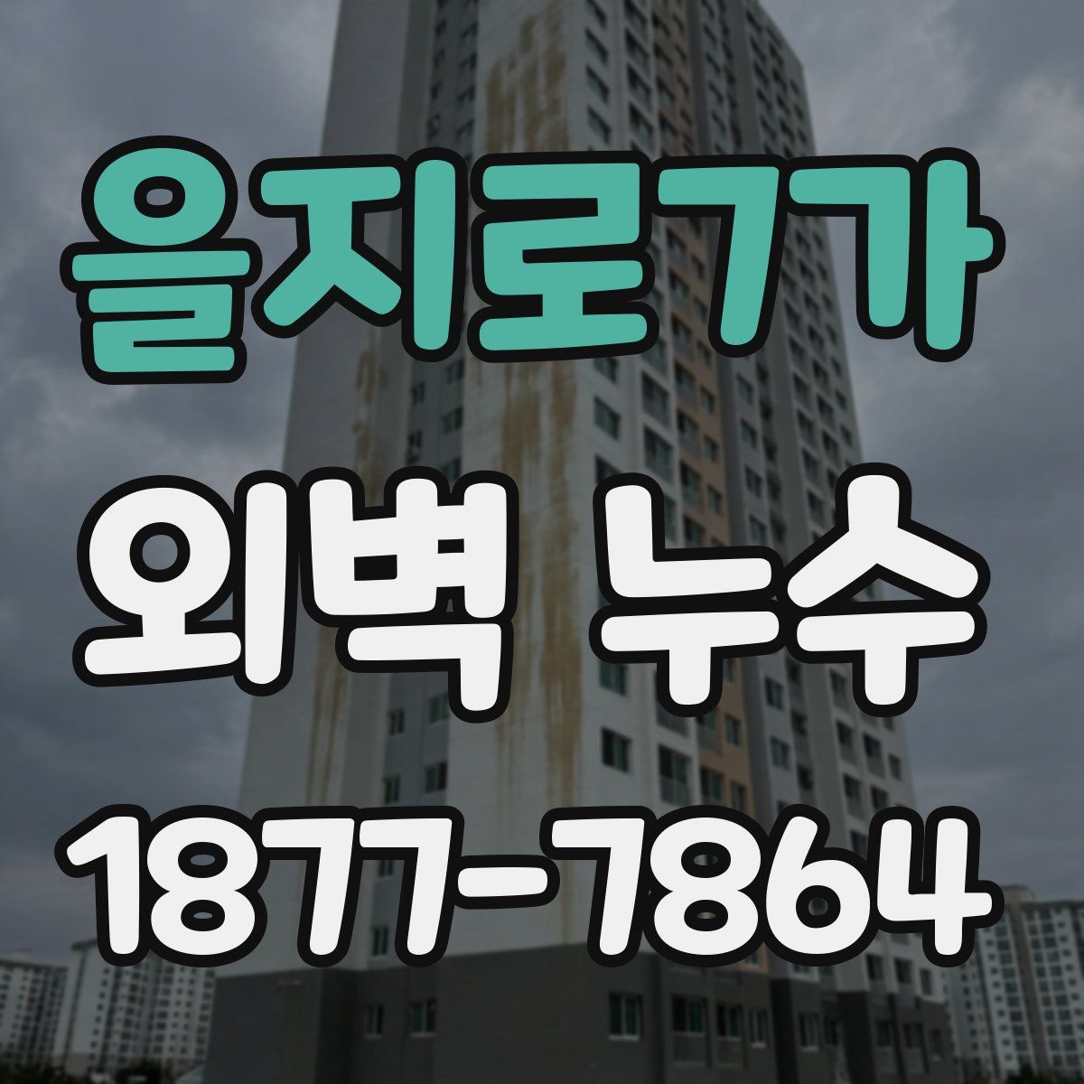 을지로7가 외벽 누수