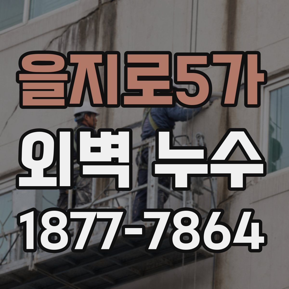 을지로5가 외벽 누수
