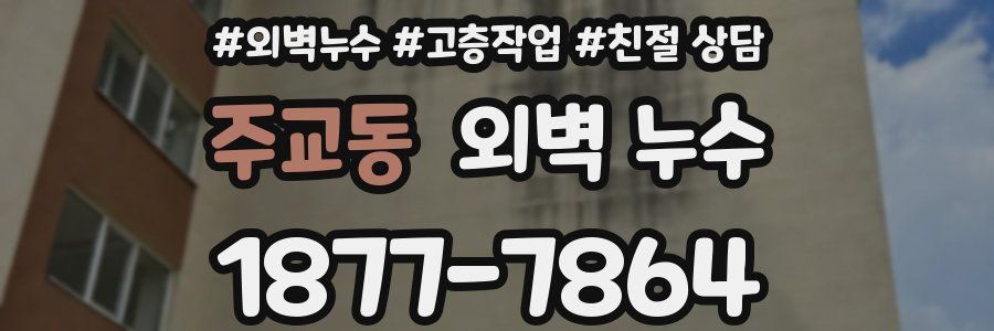 주교동 외벽 누수