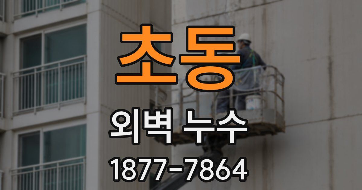 초동 외벽 누수