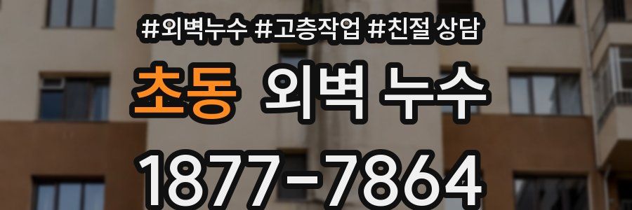 초동 외벽 누수