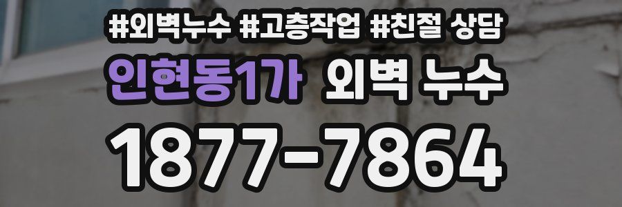 인현동1가 외벽 누수