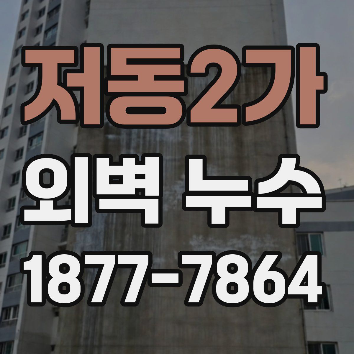저동2가 외벽 누수