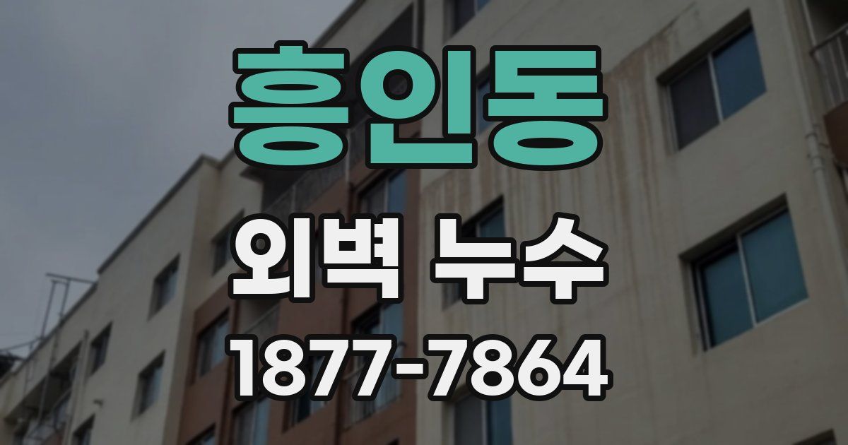 흥인동 외벽 누수