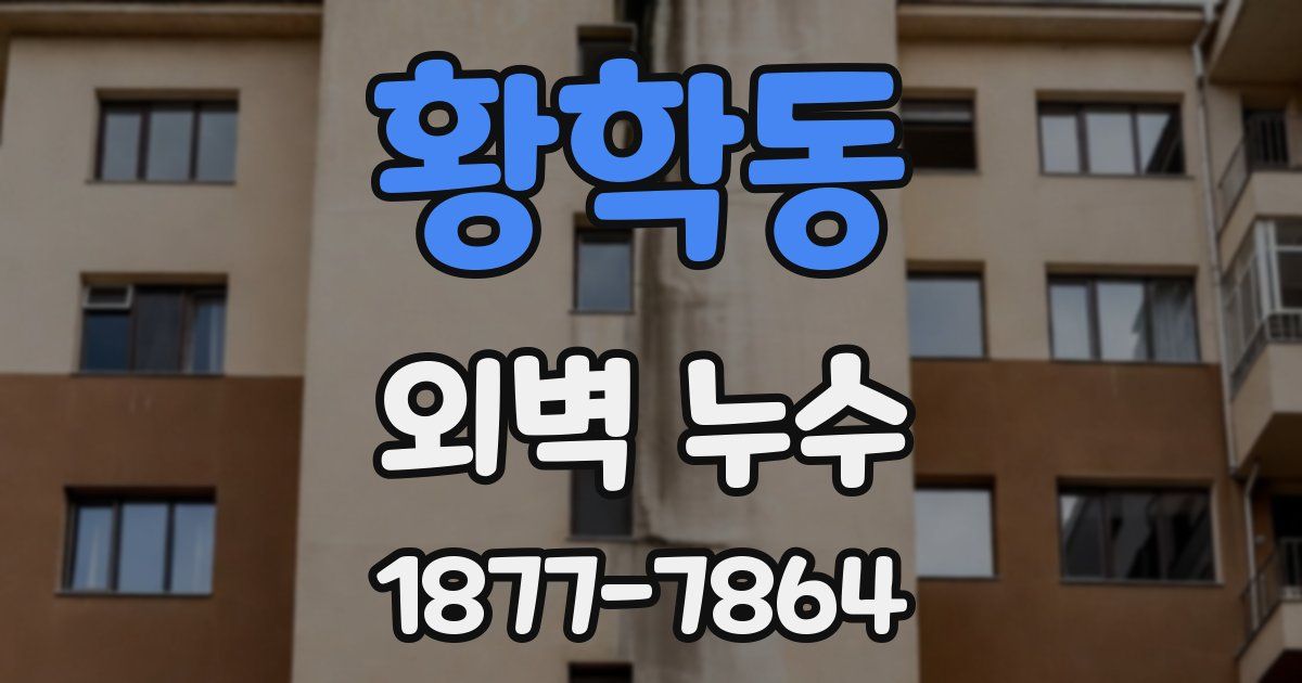 황학동 외벽 누수