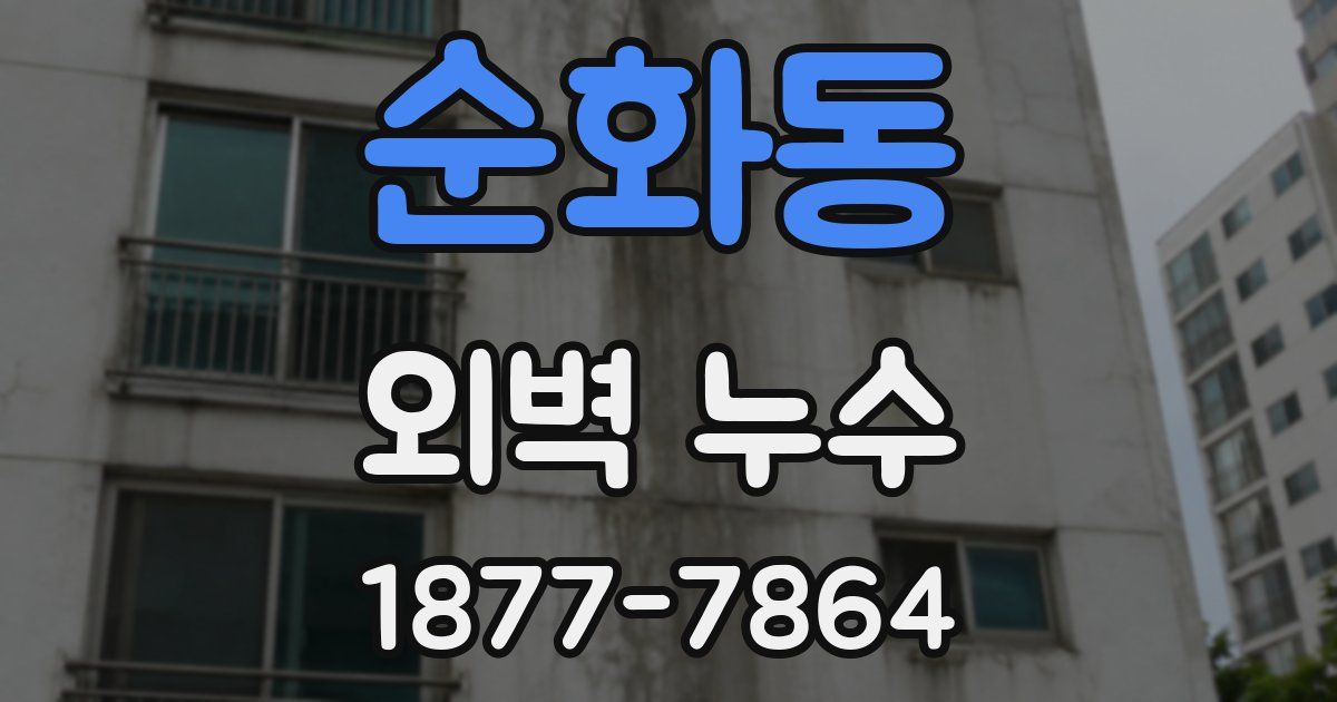 순화동 외벽 누수