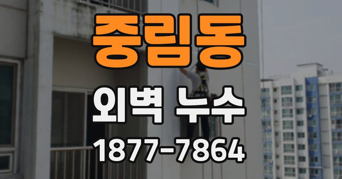 중림동 외벽 누수