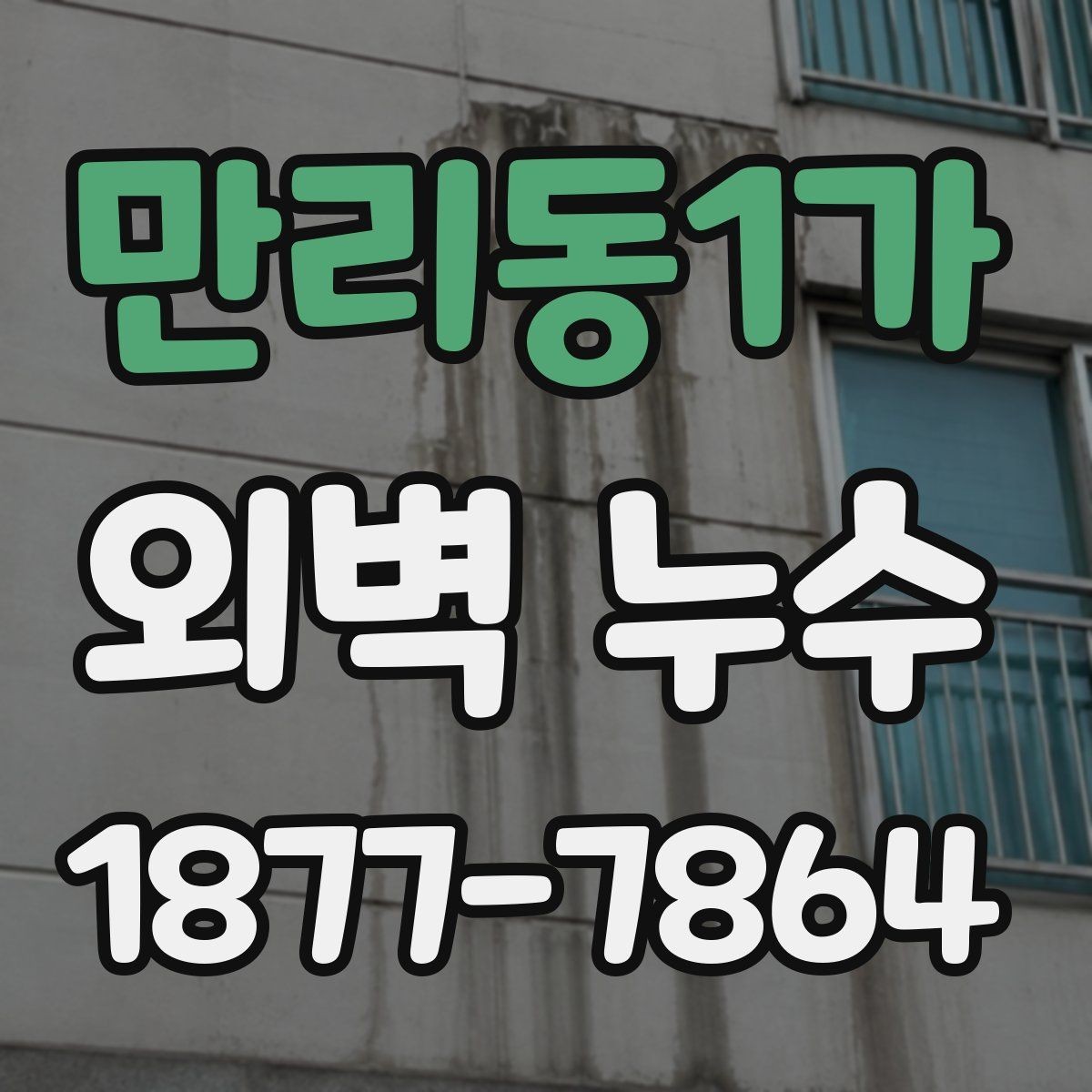 만리동1가 외벽 누수 점검 항목을 한눈에 보기