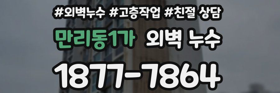 만리동1가 외벽 누수