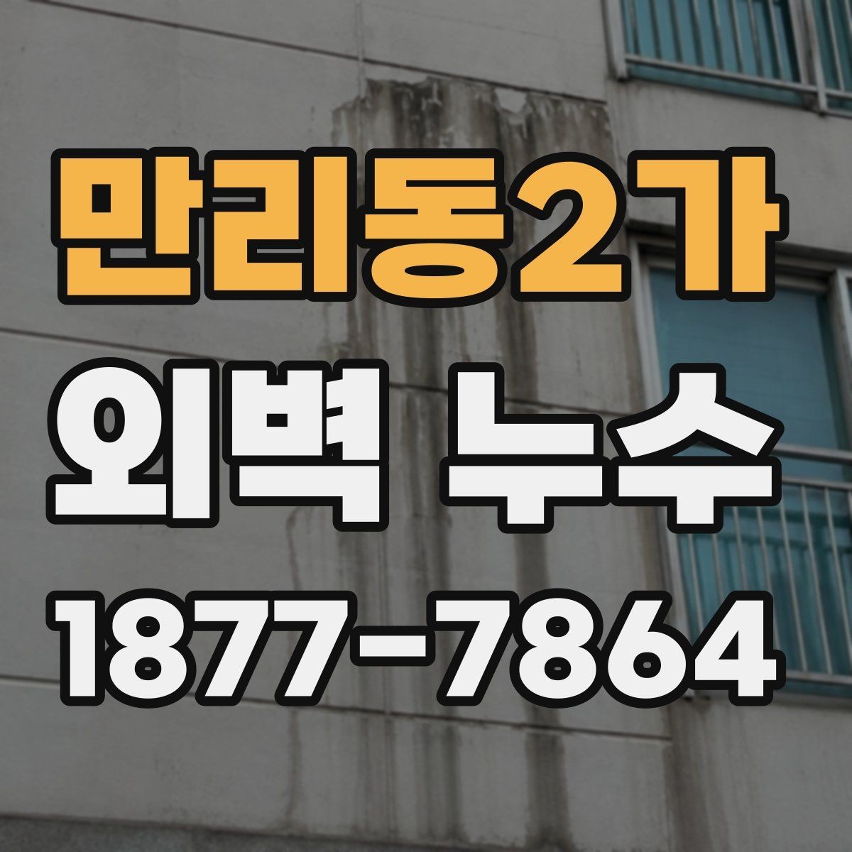 만리동2가 외벽 누수 관련 문의 전 준비하면 좋은 정보