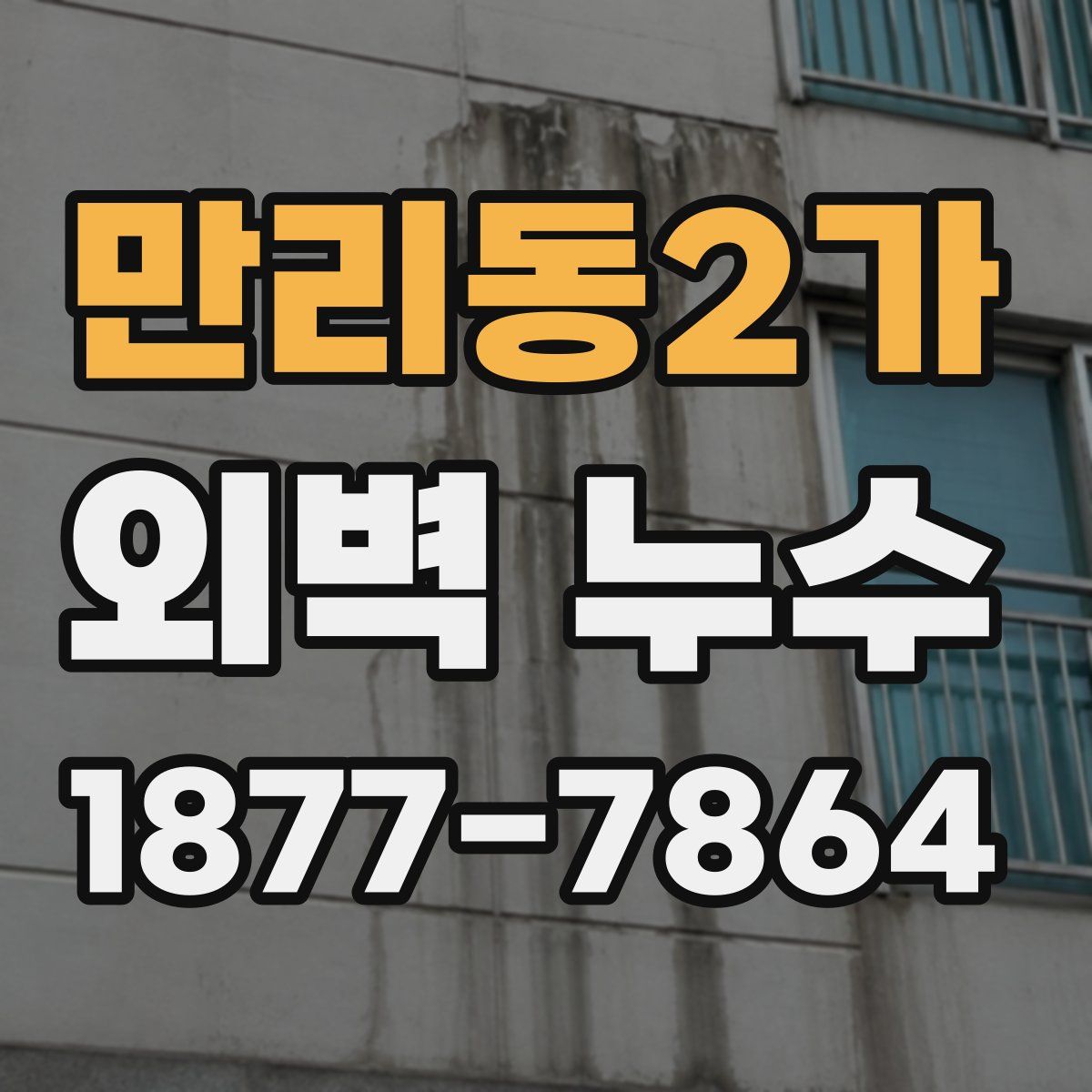 만리동2가 외벽 누수