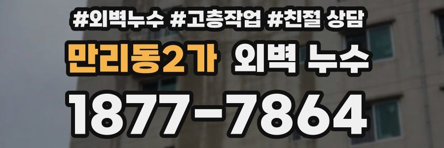 만리동2가 외벽 누수
