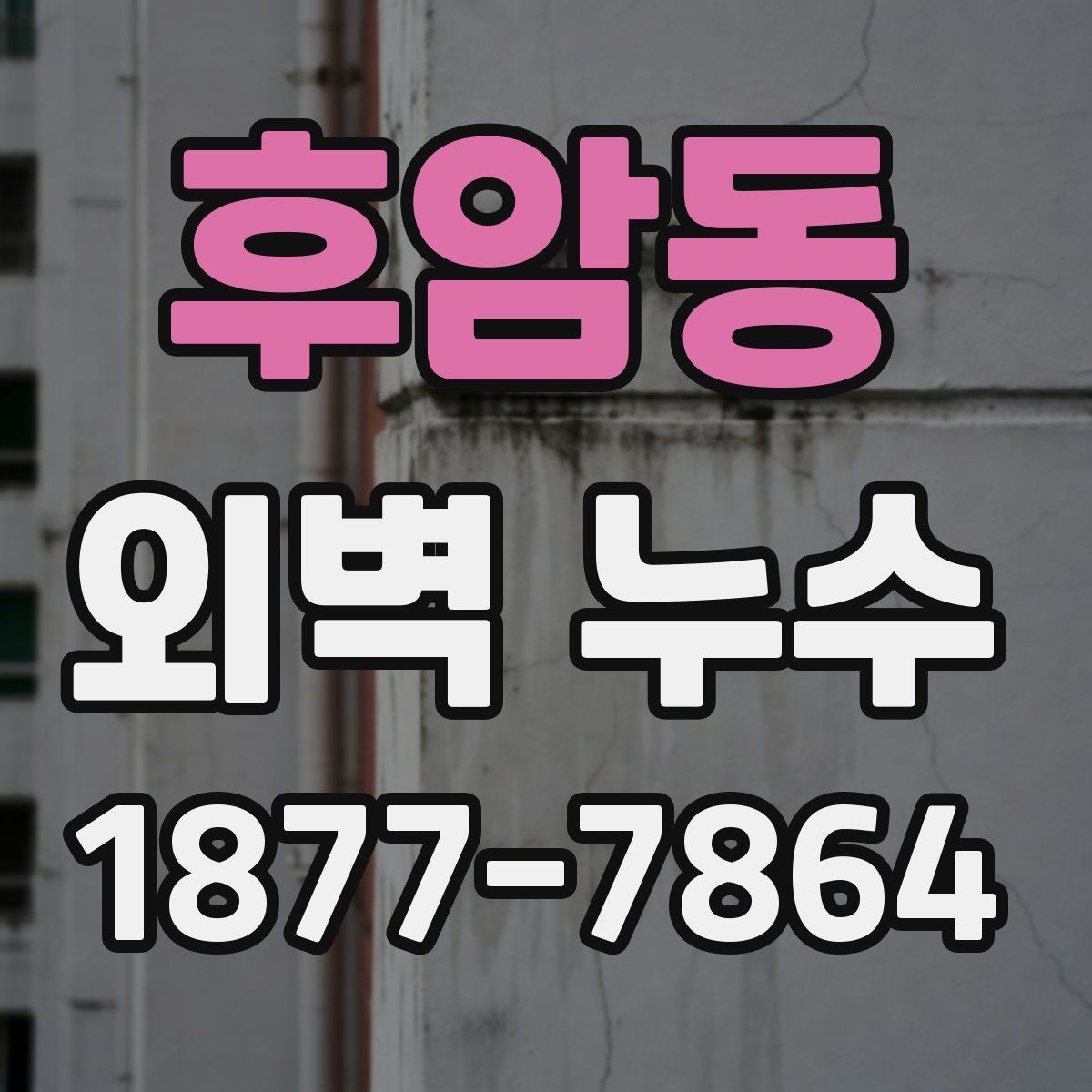 후암동 외벽 누수