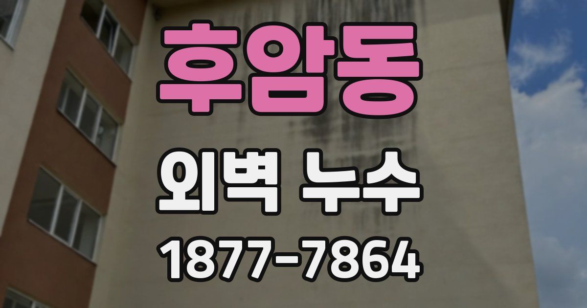 후암동 외벽 누수
