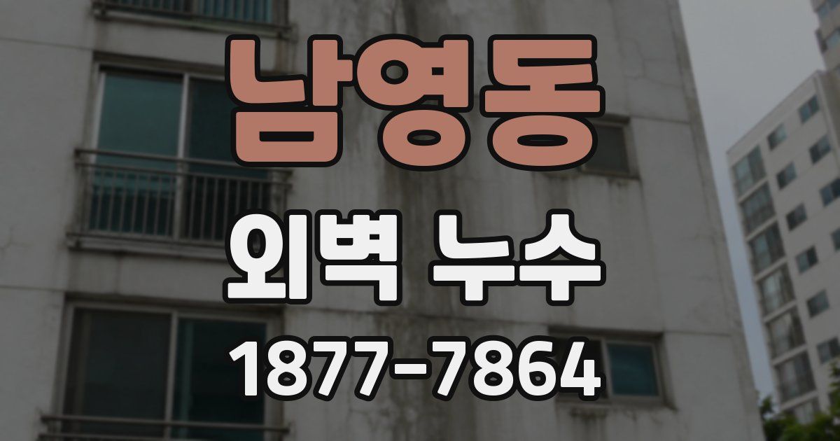 남영동 외벽 누수