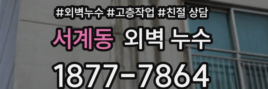 서계동 외벽 누수