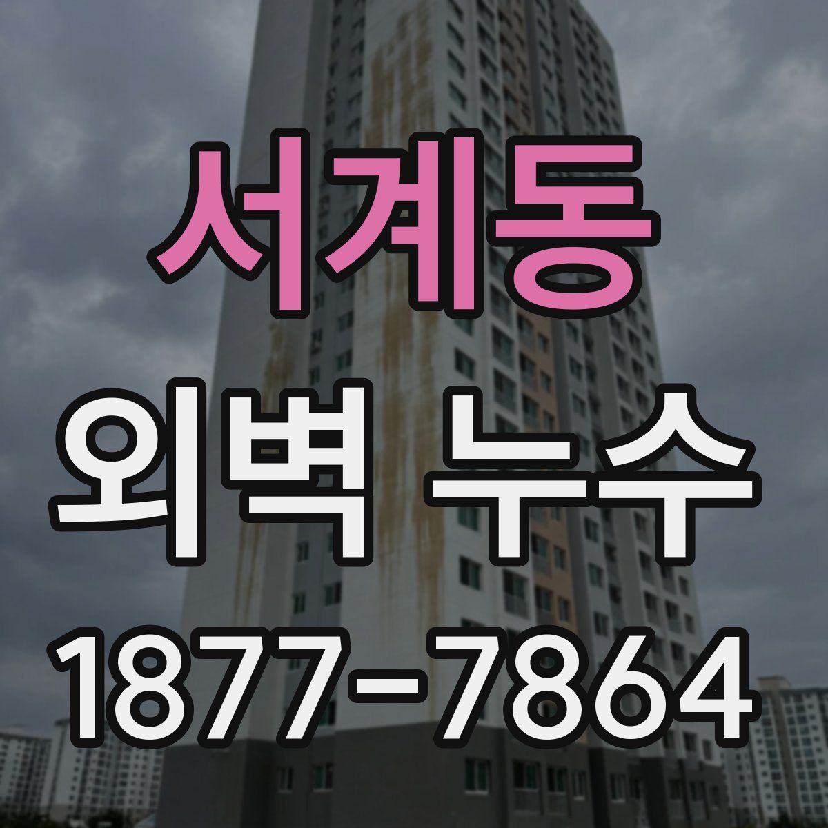 서계동 외벽 누수
