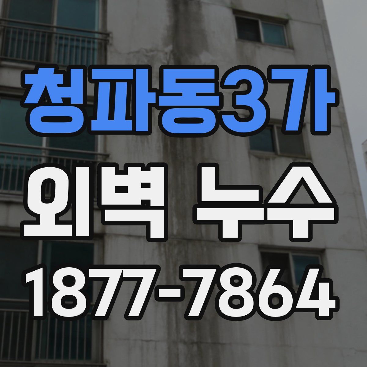 청파동3가 외벽 누수