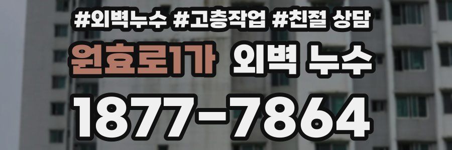 원효로1가 외벽 누수