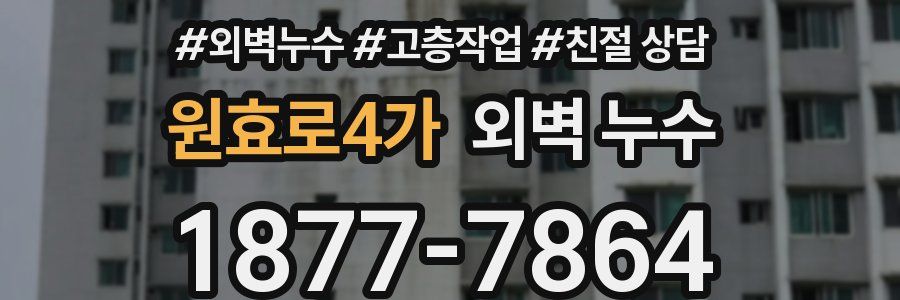 원효로4가 외벽 누수