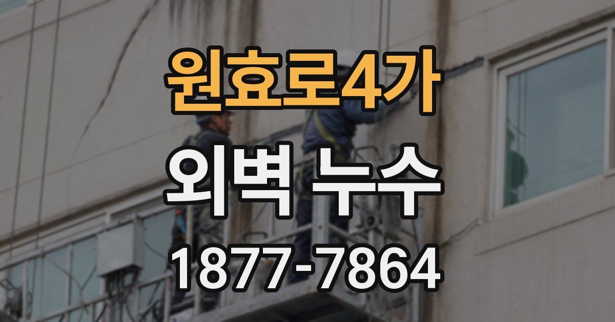 원효로4가 외벽 누수