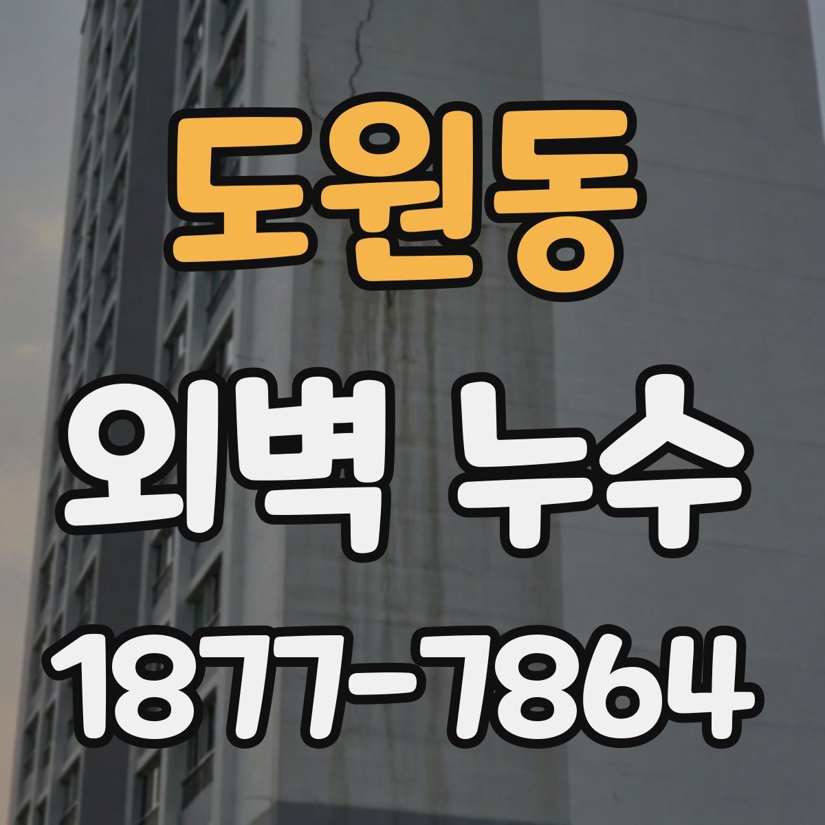 도원동 외벽 누수
