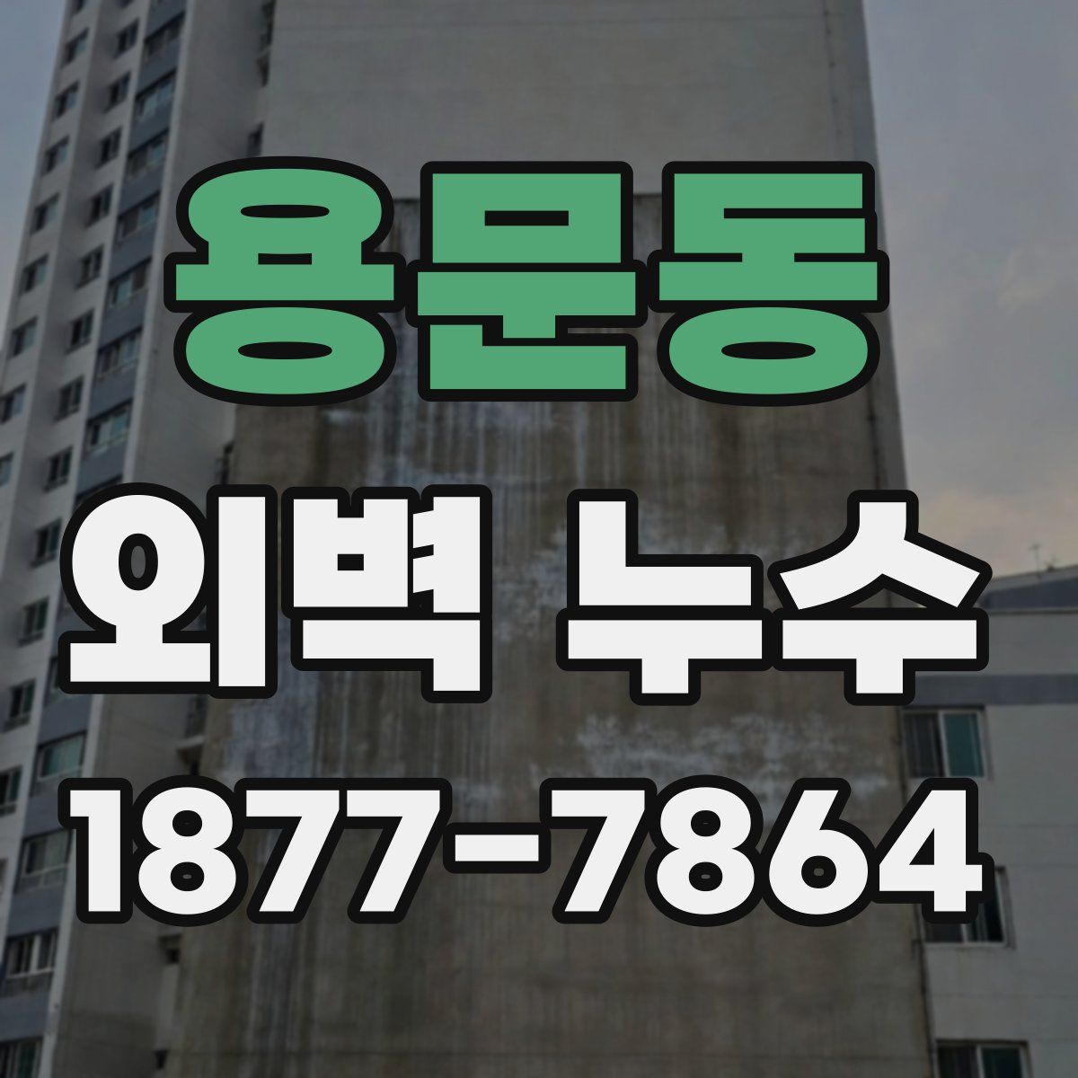 용문동 외벽 누수