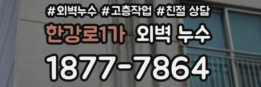 한강로1가 외벽 누수