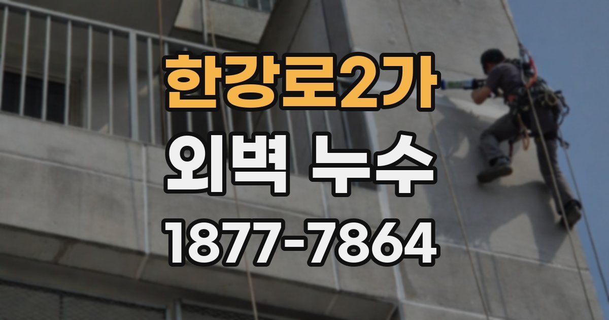 한강로2가 외벽 누수