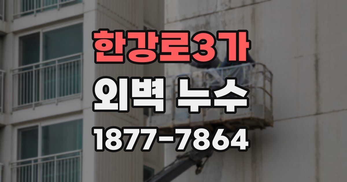 한강로3가 외벽 누수