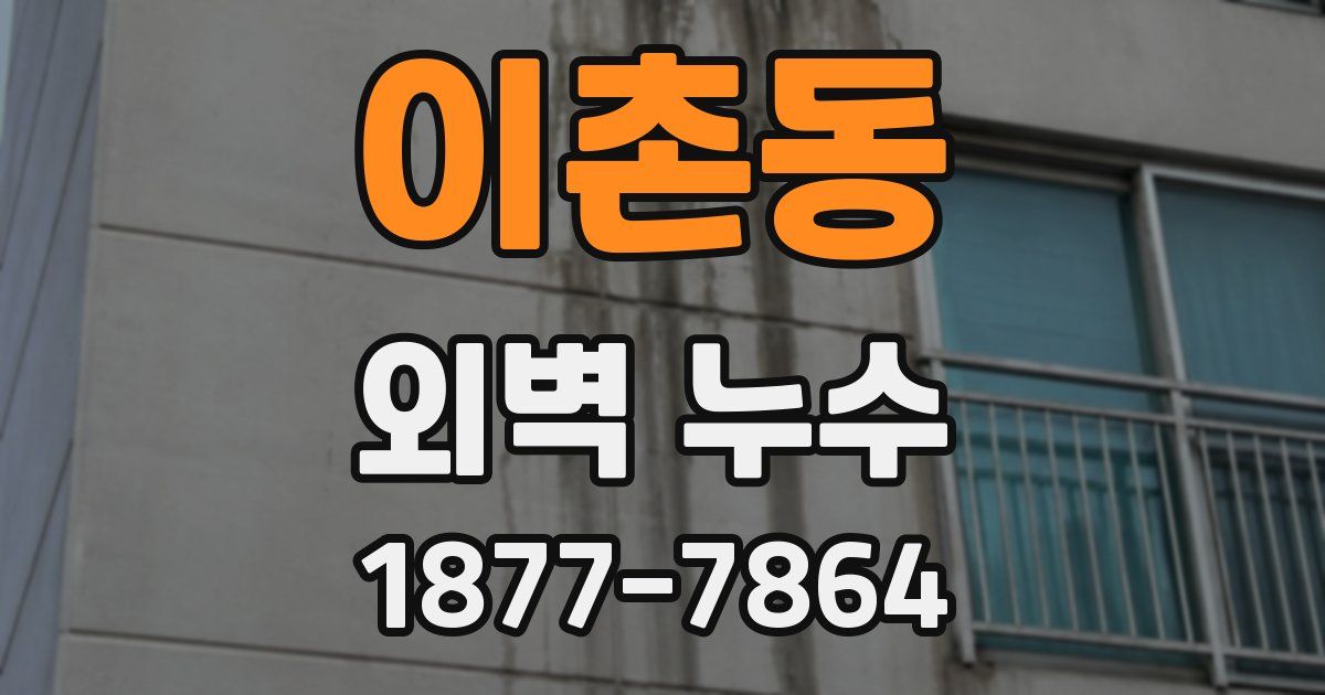 이촌동 외벽 누수