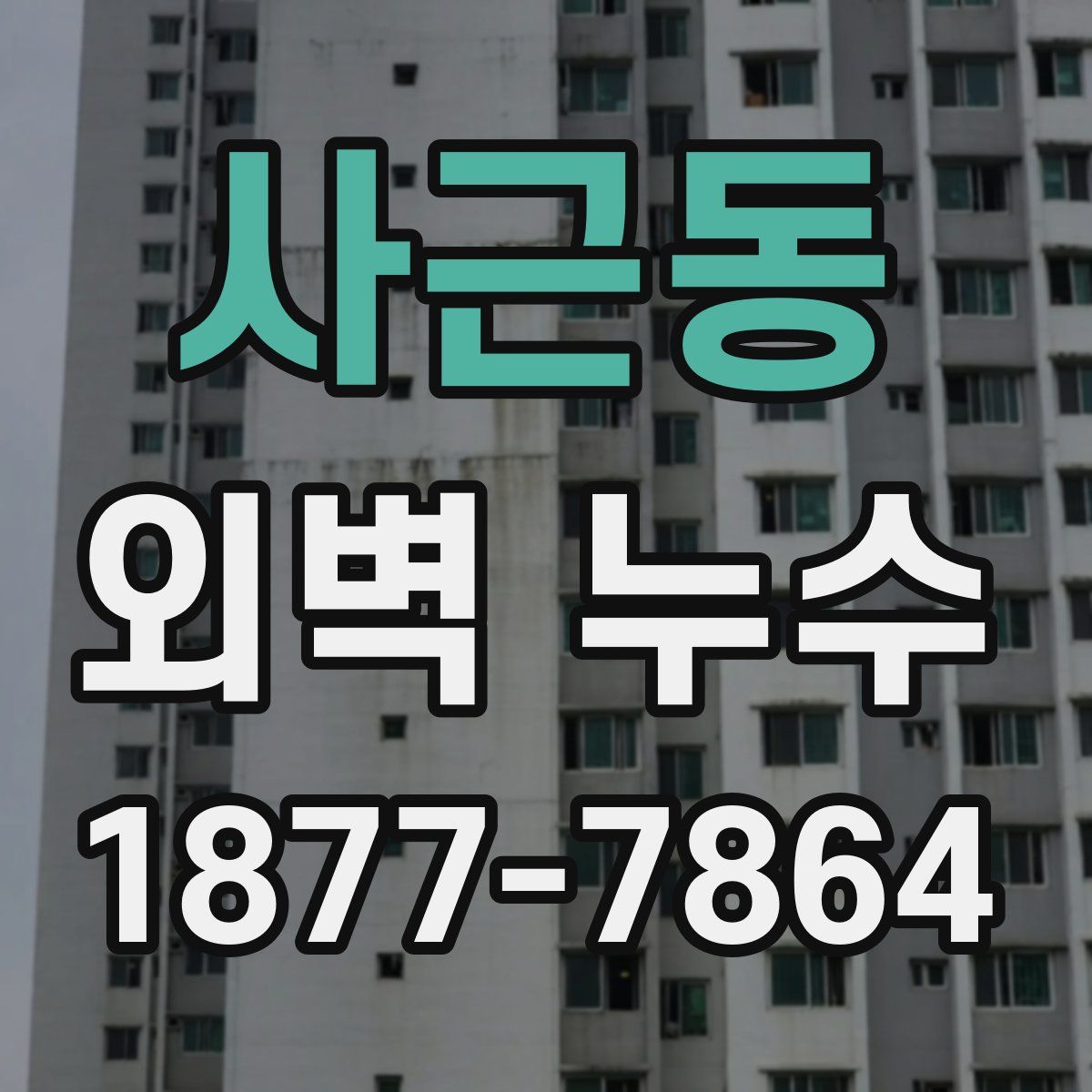 사근동 외벽 누수