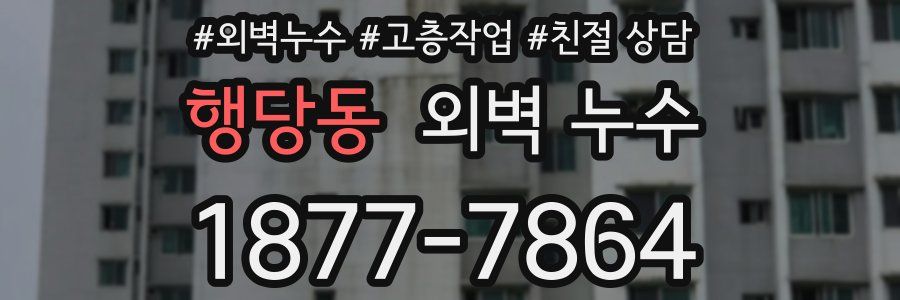 행당동 외벽 누수