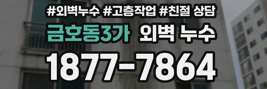 금호동3가 외벽 누수