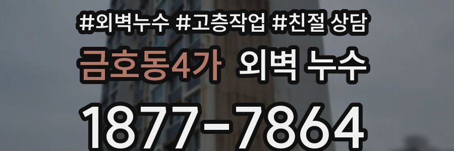 금호동4가 외벽 누수