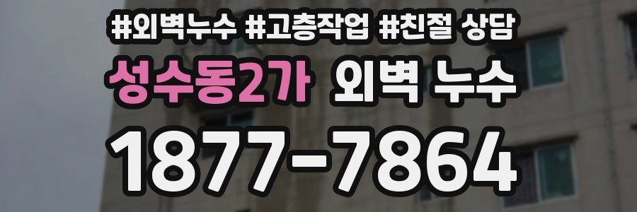 성수동2가 외벽 누수