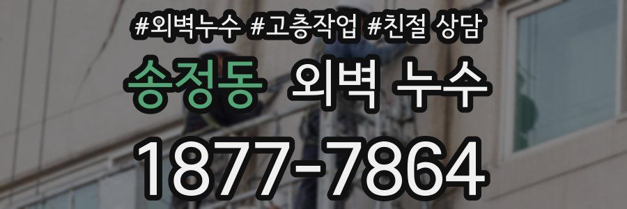 송정동 외벽 누수