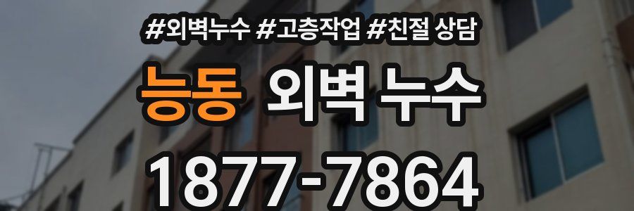 능동 외벽 누수