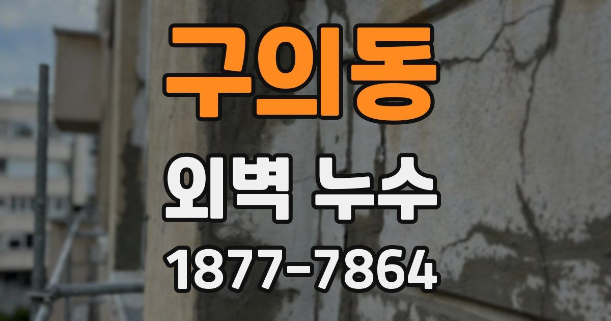 구의동 외벽 누수