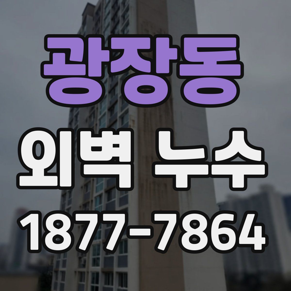 광장동 외벽 누수