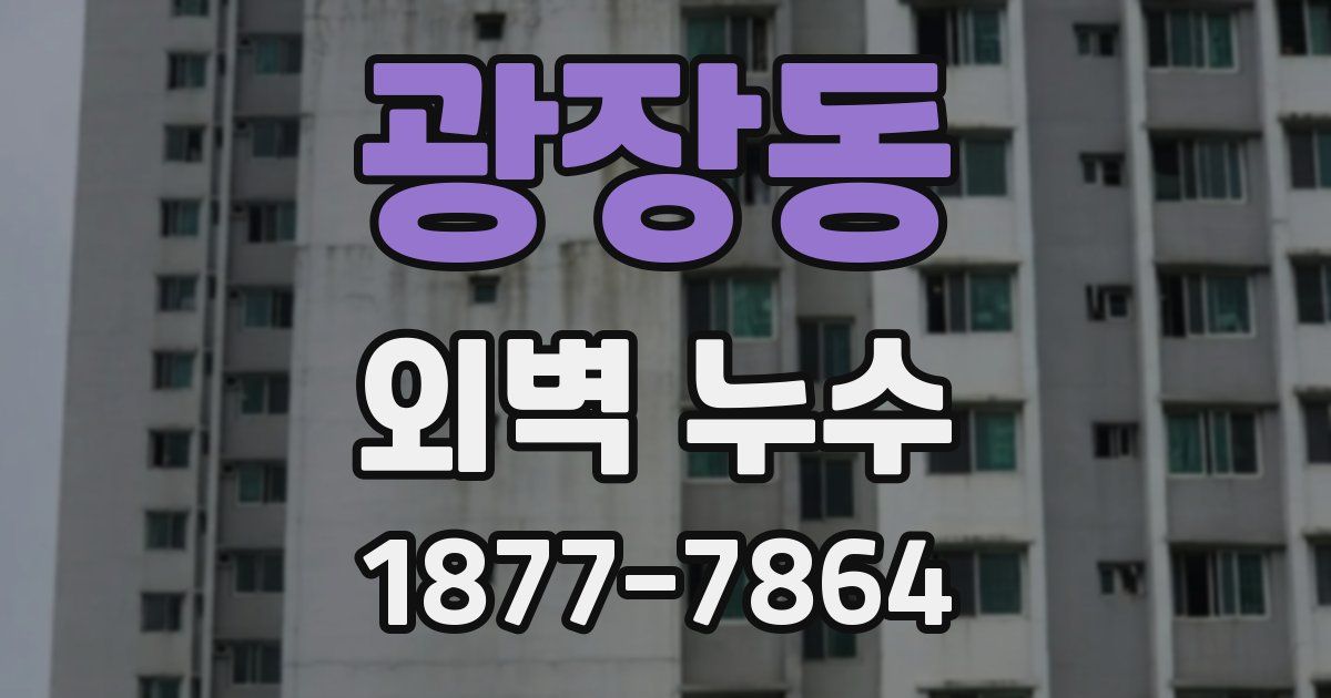 광장동 외벽 누수