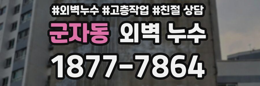 군자동 외벽 누수