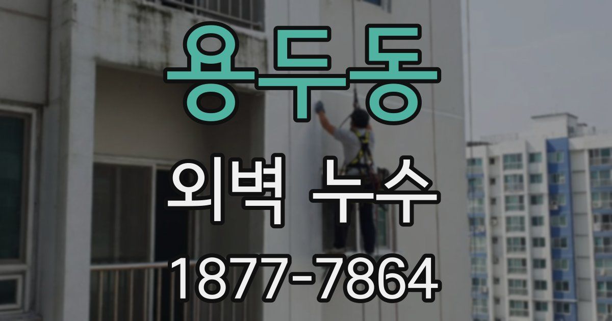 용두동 외벽 누수
