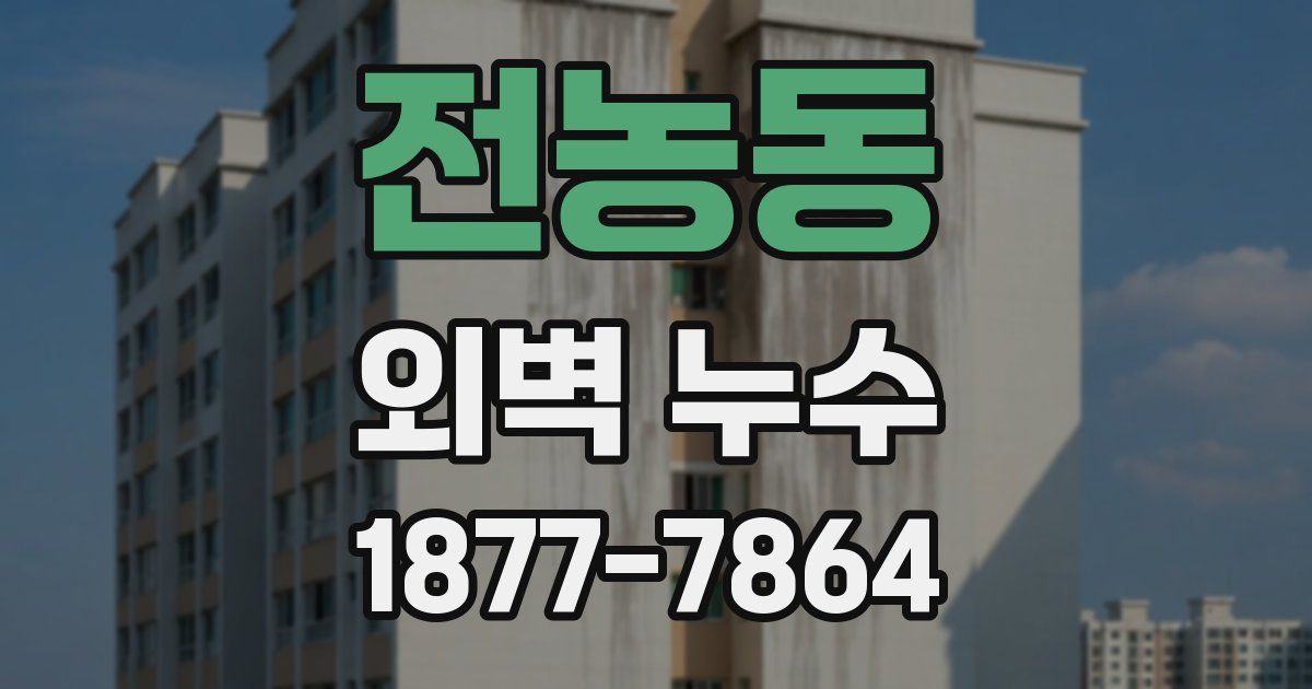 전농동 외벽 누수