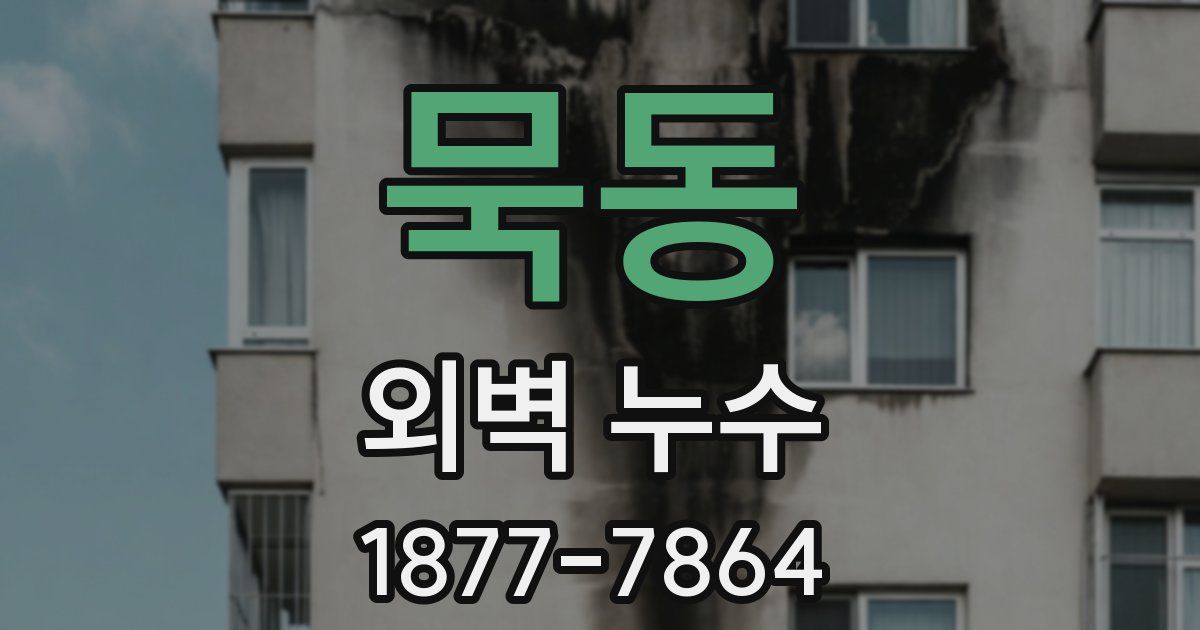 묵동 외벽 누수