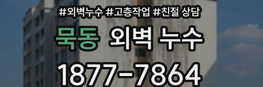 묵동 외벽 누수
